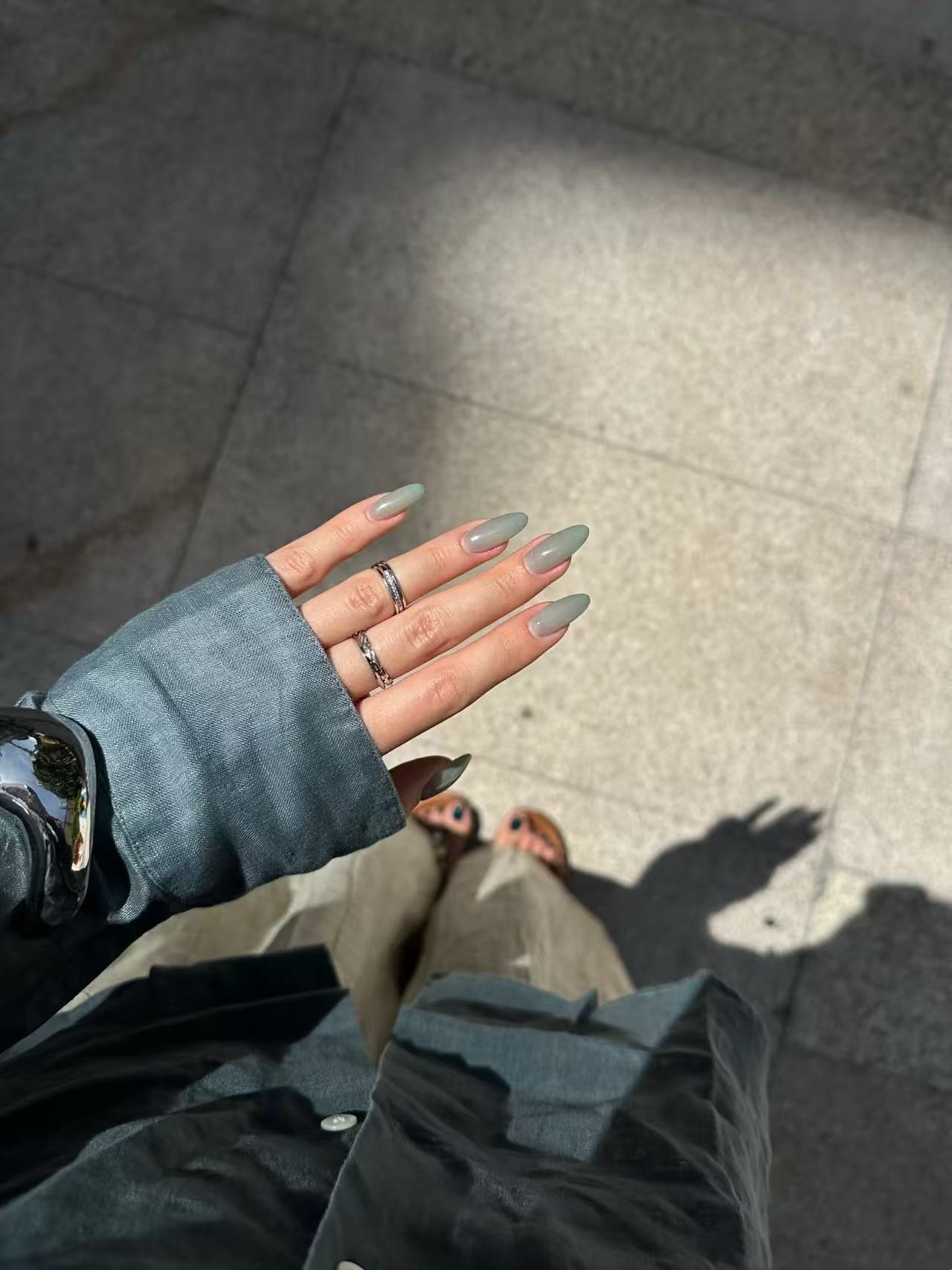 Emerald Grace · Handmade Solid Green Nails