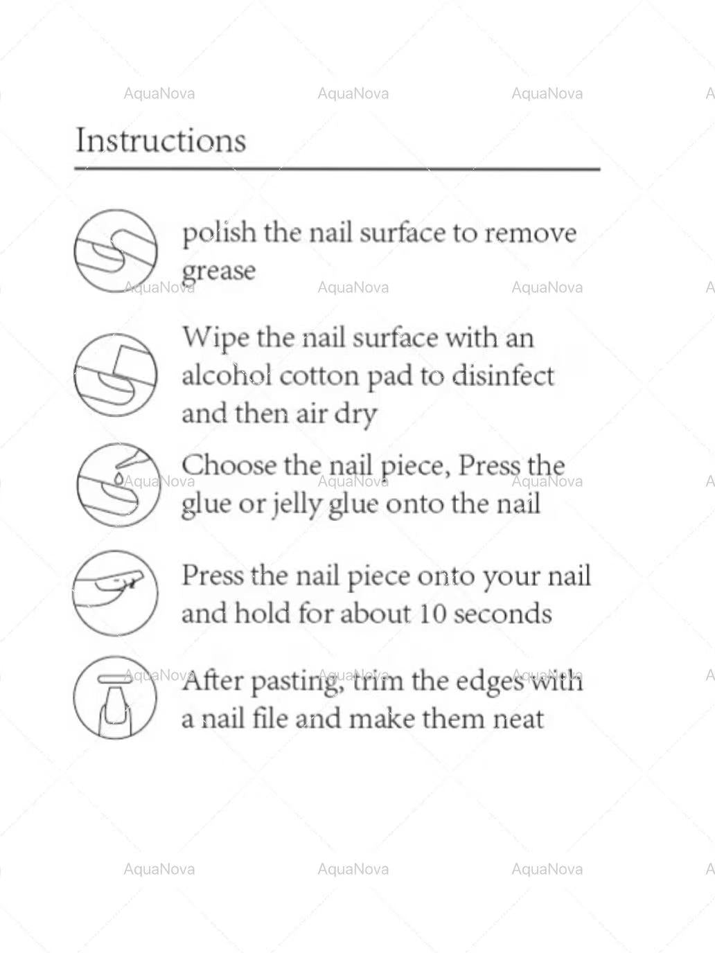 Metal Line · White Oval Press-On Nails